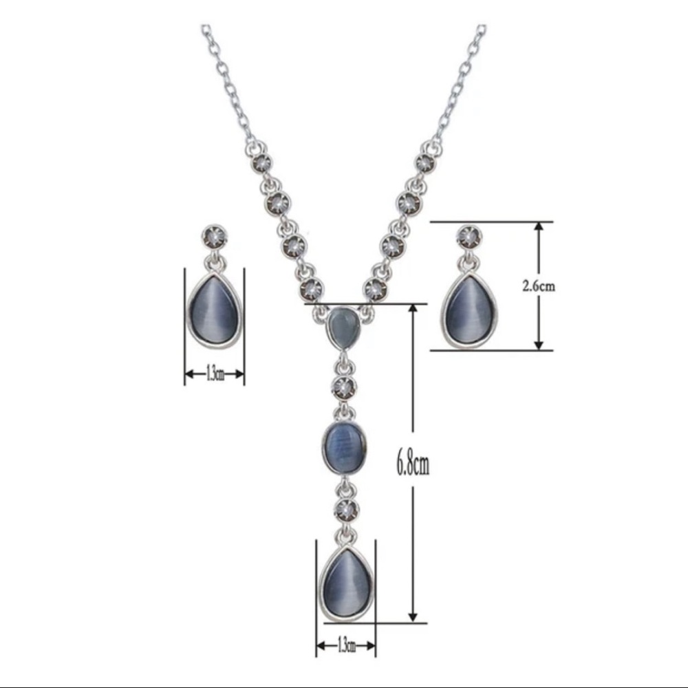 HP ❤️new New Bohemian Statement Necklace/Earring Formal Set - Picture 4 of 7